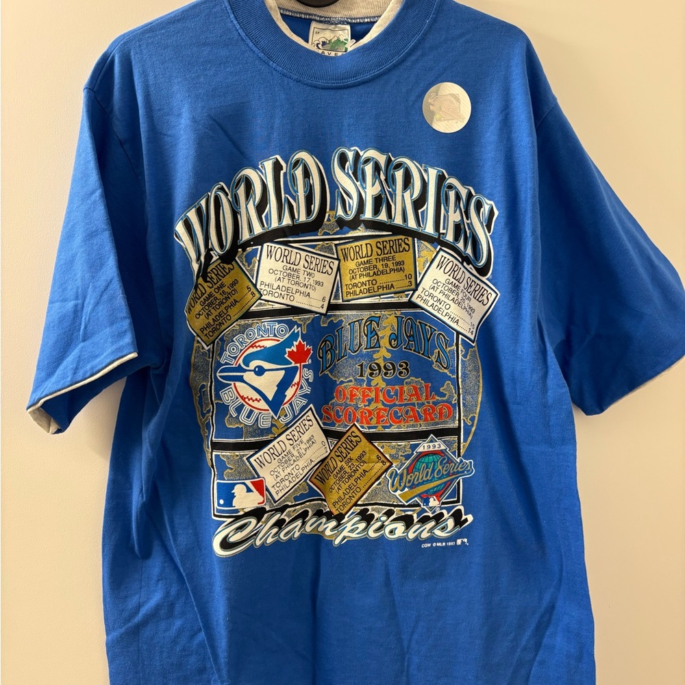 Vintage 1993 Blue World Series Champions T-Shirt